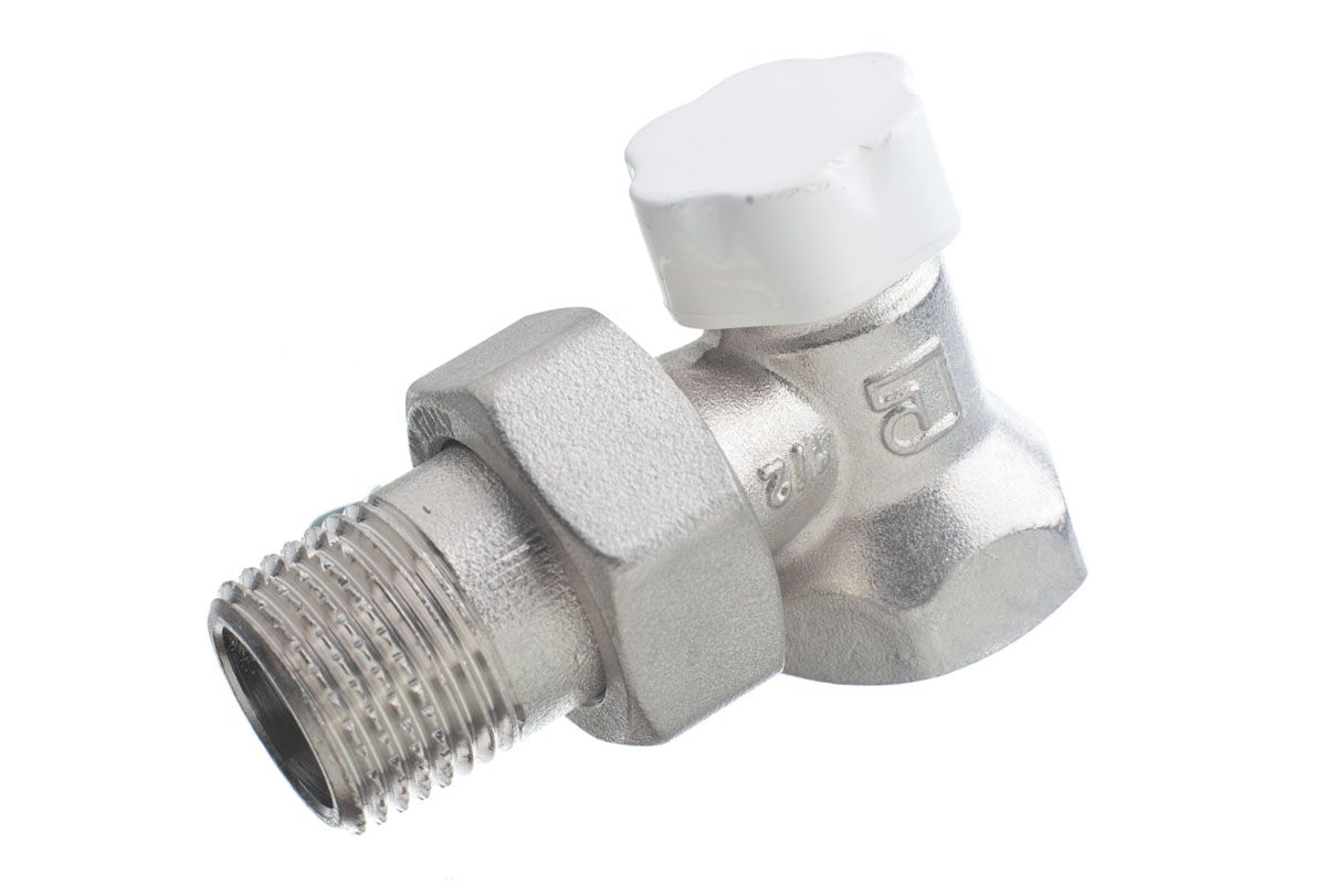 Кран угловой для подключения радиатора отопления - фото