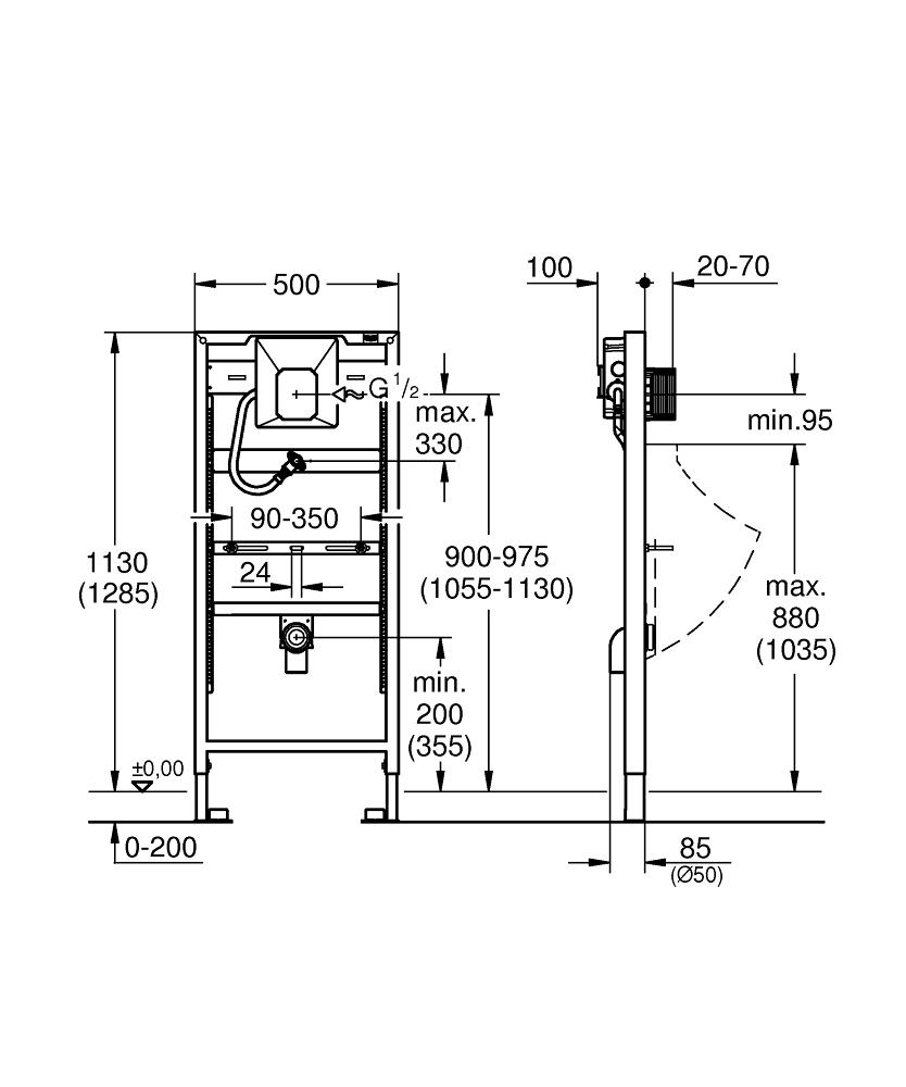Grohe rapid установка. Инсталляция grohe rapid sl. 38786001 grohe. инсталляция grohe rapid размеры. инсталляция grohe rapid размеры установки.