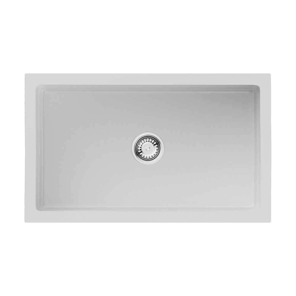 Кухонная мойка Omoikiri Mikura 76-WH Glossy 76 4993258 белая глянцевая