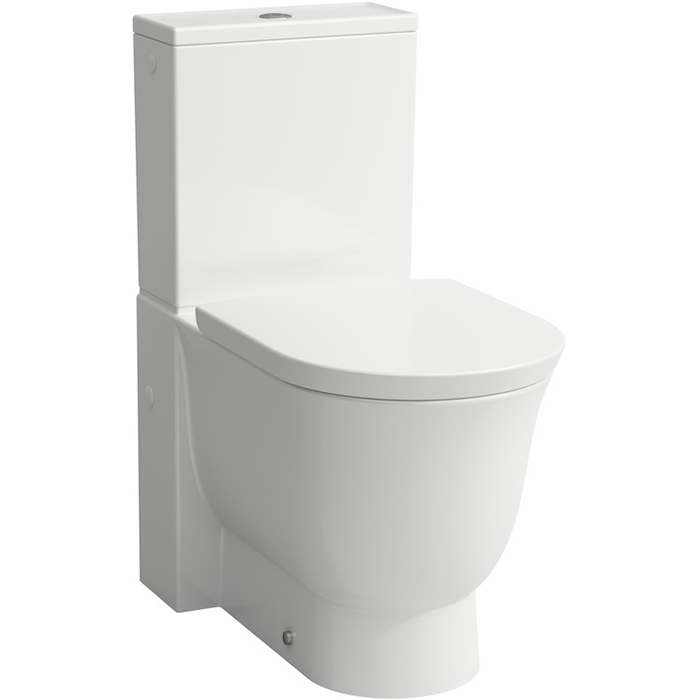 Унитаз-компакт напольный с бачком и сиденьем микролифт Laufen The New Classic 8.2485.8.000.000.1+8.2885.3.000.873.1+8.9185.1.000.000.1 безободковый