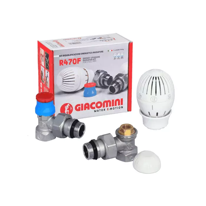R 470. R470f комплект термостатический. комплект термостатический giacomini 1/2&quot;- осевой r470fx023. giacomini термоголовка. термокомплект giacomini.
