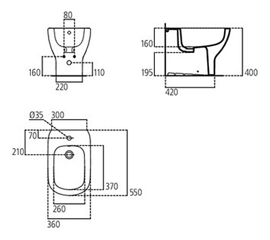 БиденапольноеIdealStandardtesiT456901