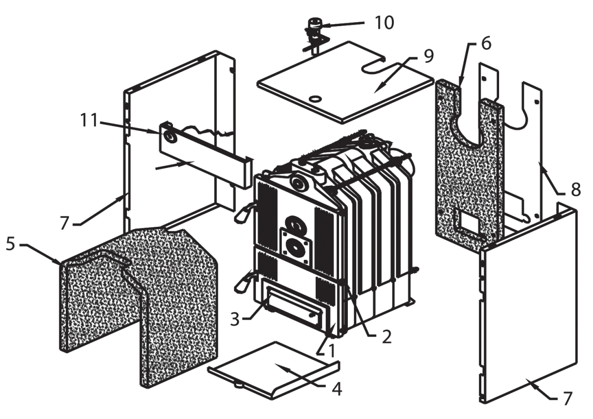 Замена секции чугунного котла