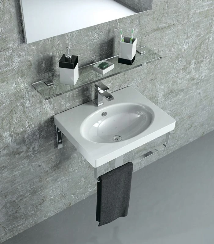 Раковина Sanita Luxe Next 60 NXT60SLWB01KR на кронштейнах, с ...