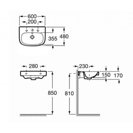 РаковинаподвеснаяRocaDebba6032799400Yбелая